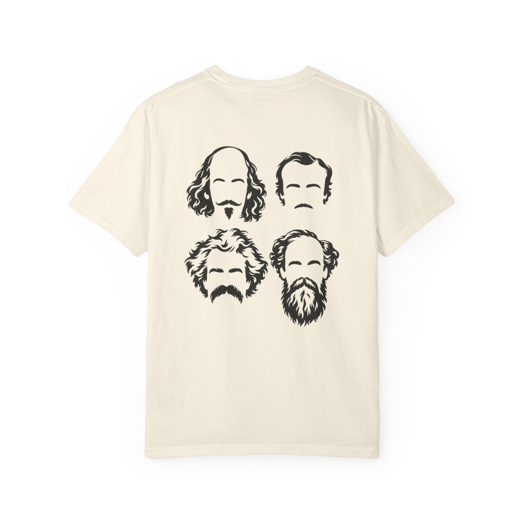 Anti Scroll Social Club The Writers t-shirt: Shakespeare, Poe, Twain and Dickens