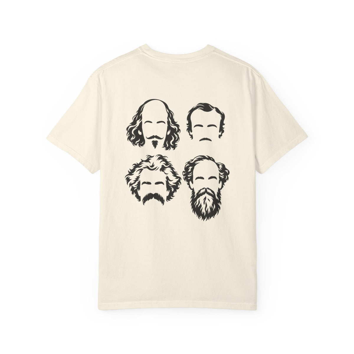 Anti Scroll Social Club The Writers t-shirt: Shakespeare, Poe, Twain and Dickens