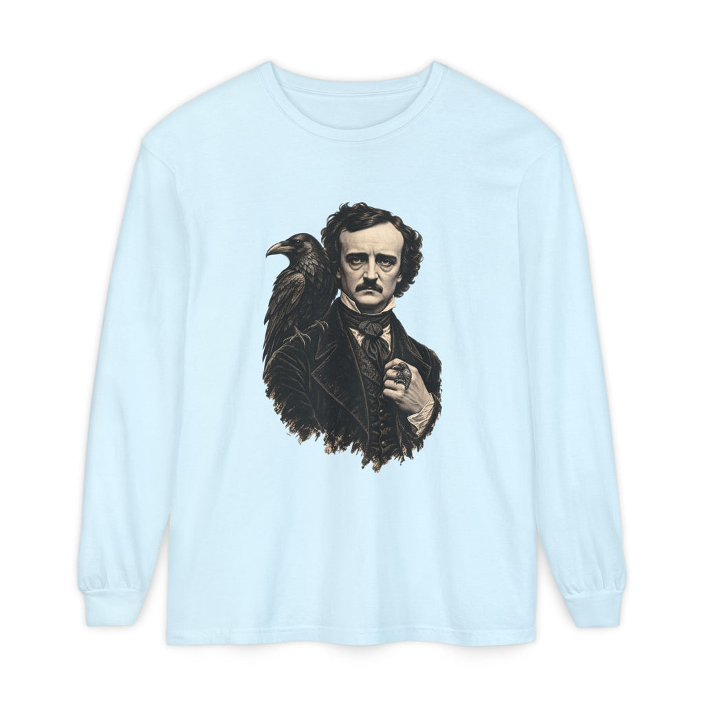 Poe After Dark Long Sleeve T-Shirt – Edgar Allan Poe & Raven