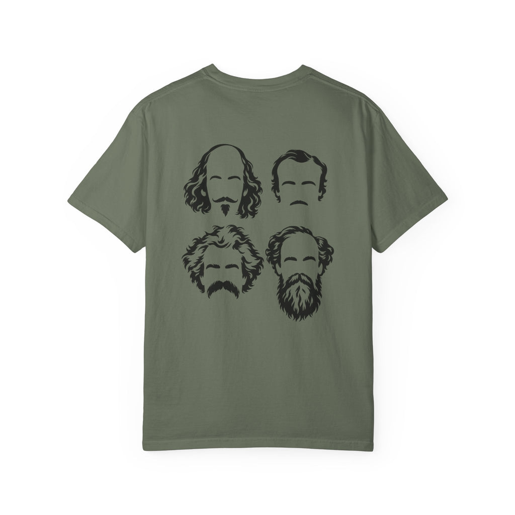 Anti Scroll Social Club The Writers t-shirt: Shakespeare, Poe, Twain and Dickens