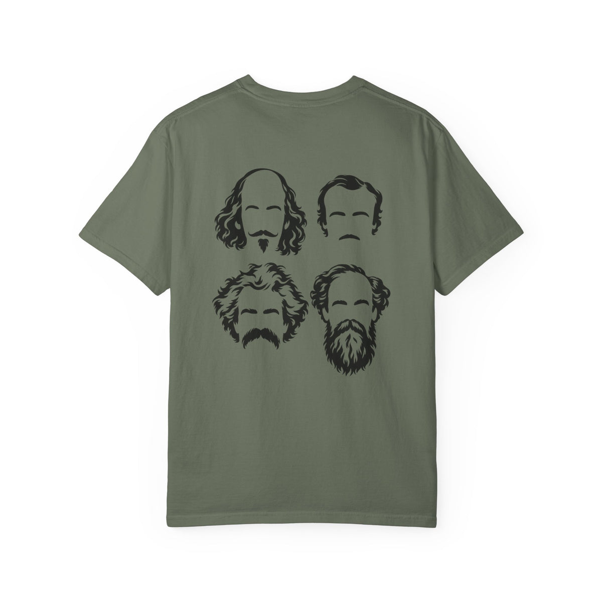 Anti Scroll Social Club The Writers t-shirt: Shakespeare, Poe, Twain and Dickens