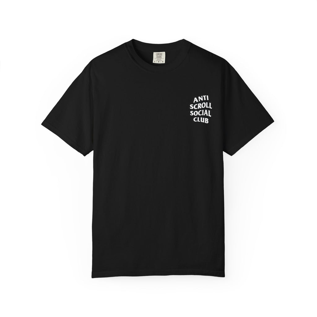 Anti Scroll Social Club The Discoverers t-shirt: Einstein, Newton, Darwin and Tesla