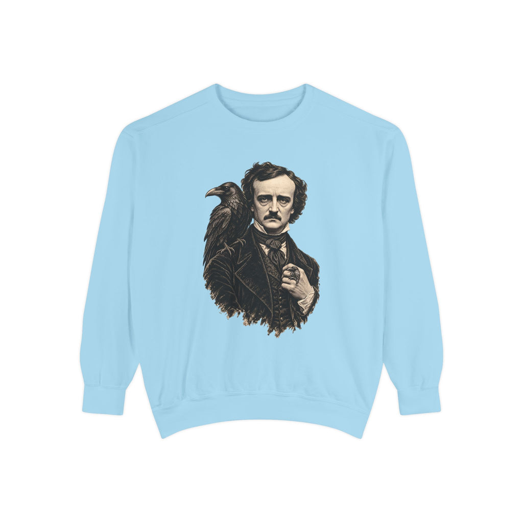 Poe After Dark Crewneck Sweatshirt – Edgar Allan Poe & Raven