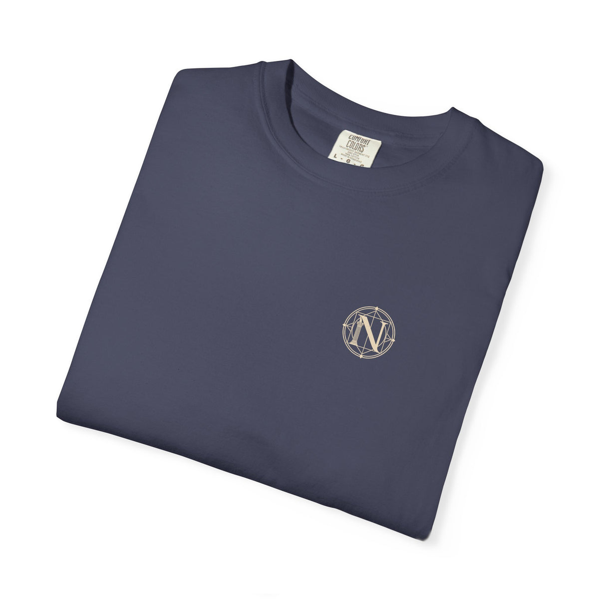 Two Blades t-shirt: two blades back print with Nexus chest monogram