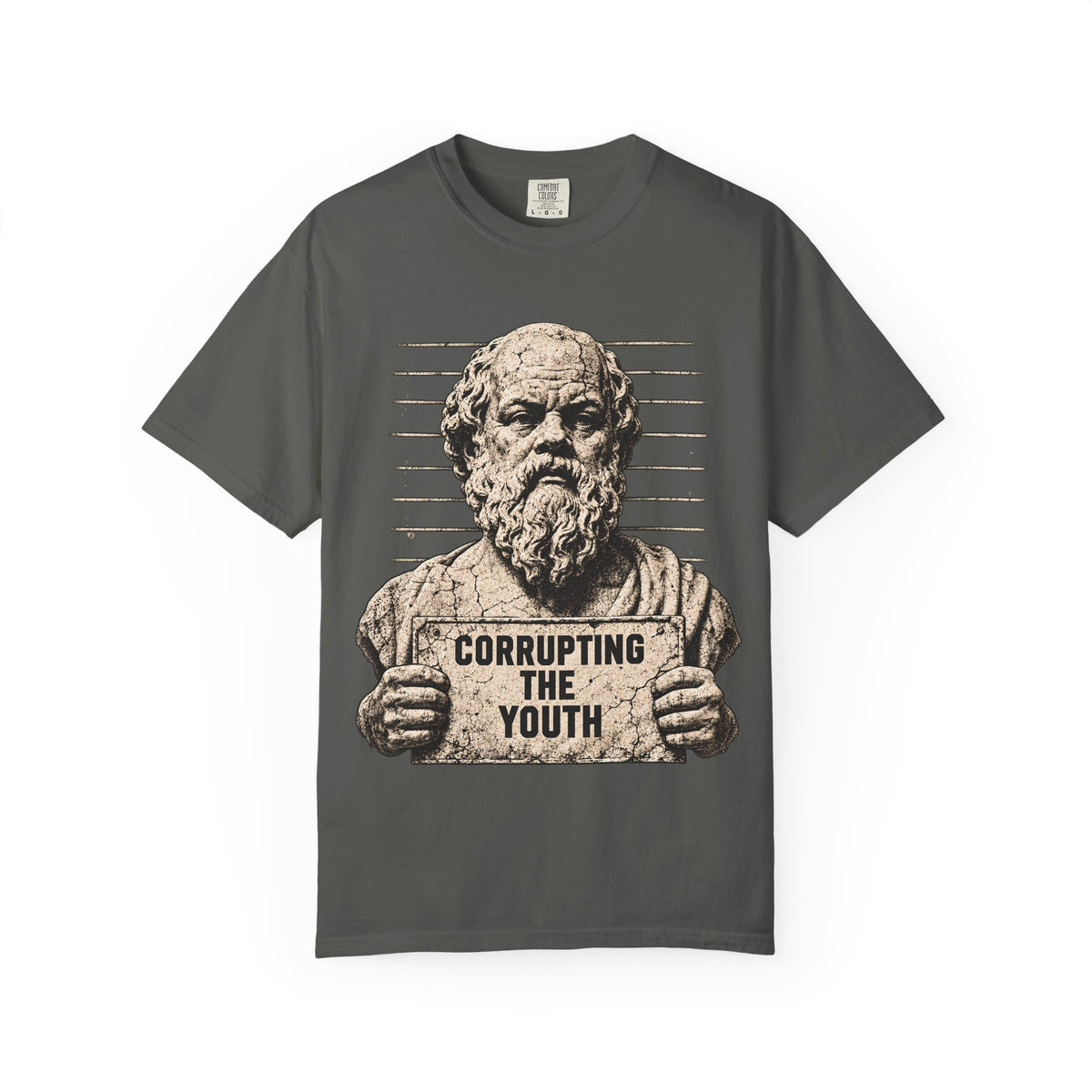 Bad Influence t-shirt: Socrates corrupting the youth