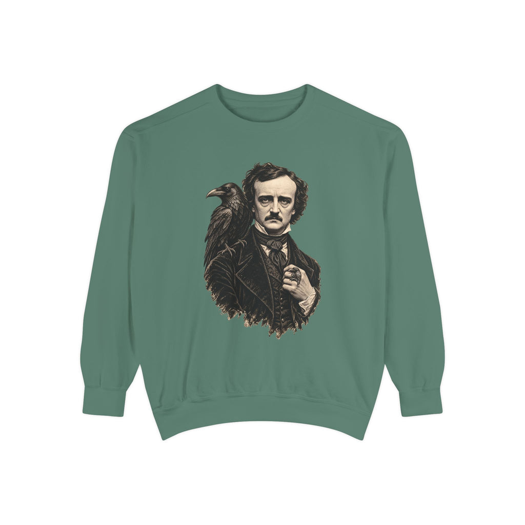 Poe After Dark Crewneck Sweatshirt – Edgar Allan Poe & Raven