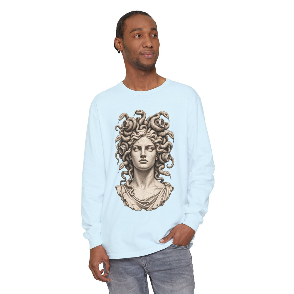 Bad Hair Day Long Sleeve T-Shirt – Medusa in Hair Rollers