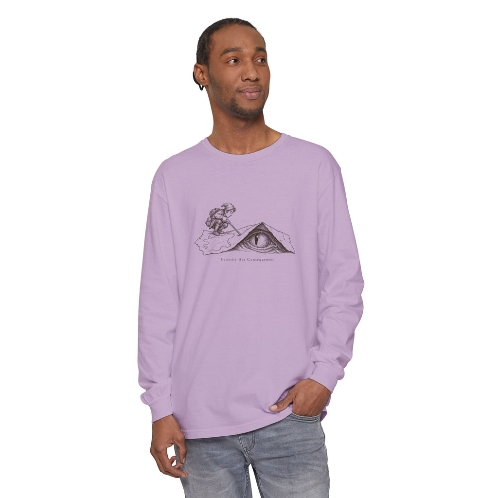 Curiosity Has Consequences Long Sleeve T-Shirt – Vintage Explorer | Explorer Collection