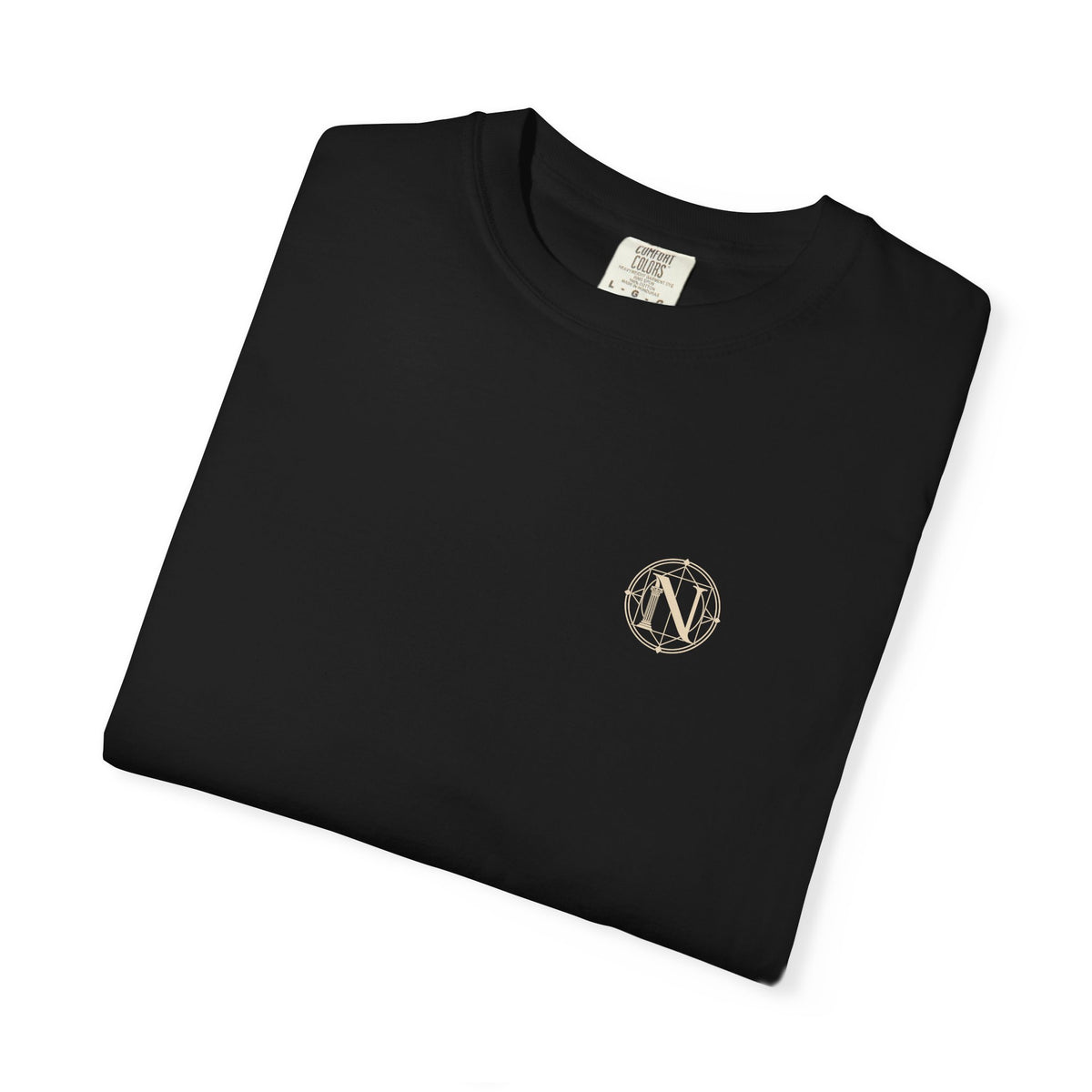 Great Wave t-shirt: curling wave back print with Nexus chest monogram