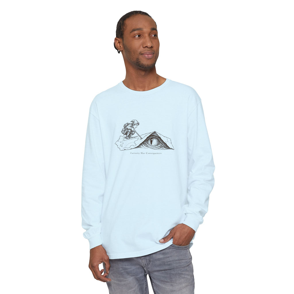 Curiosity Has Consequences Long Sleeve T-Shirt – Vintage Explorer | Explorer Collection