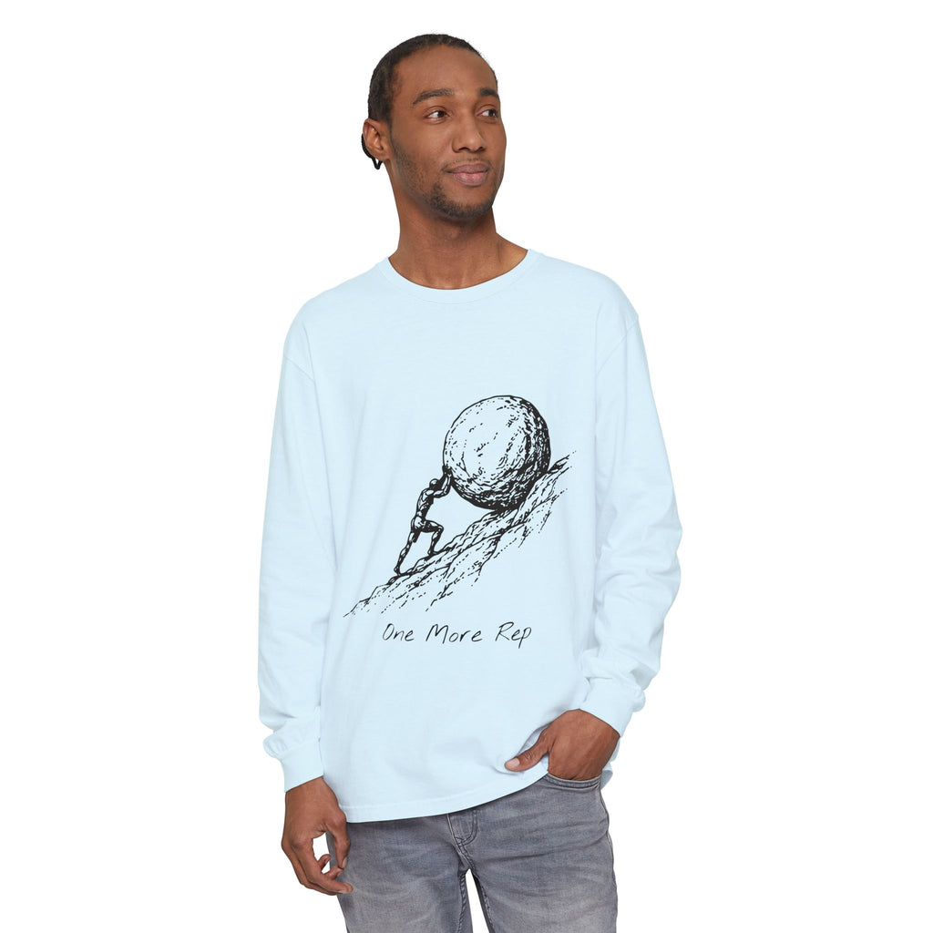 One More Rep Long Sleeve T-Shirt – Sisyphus at the Gym