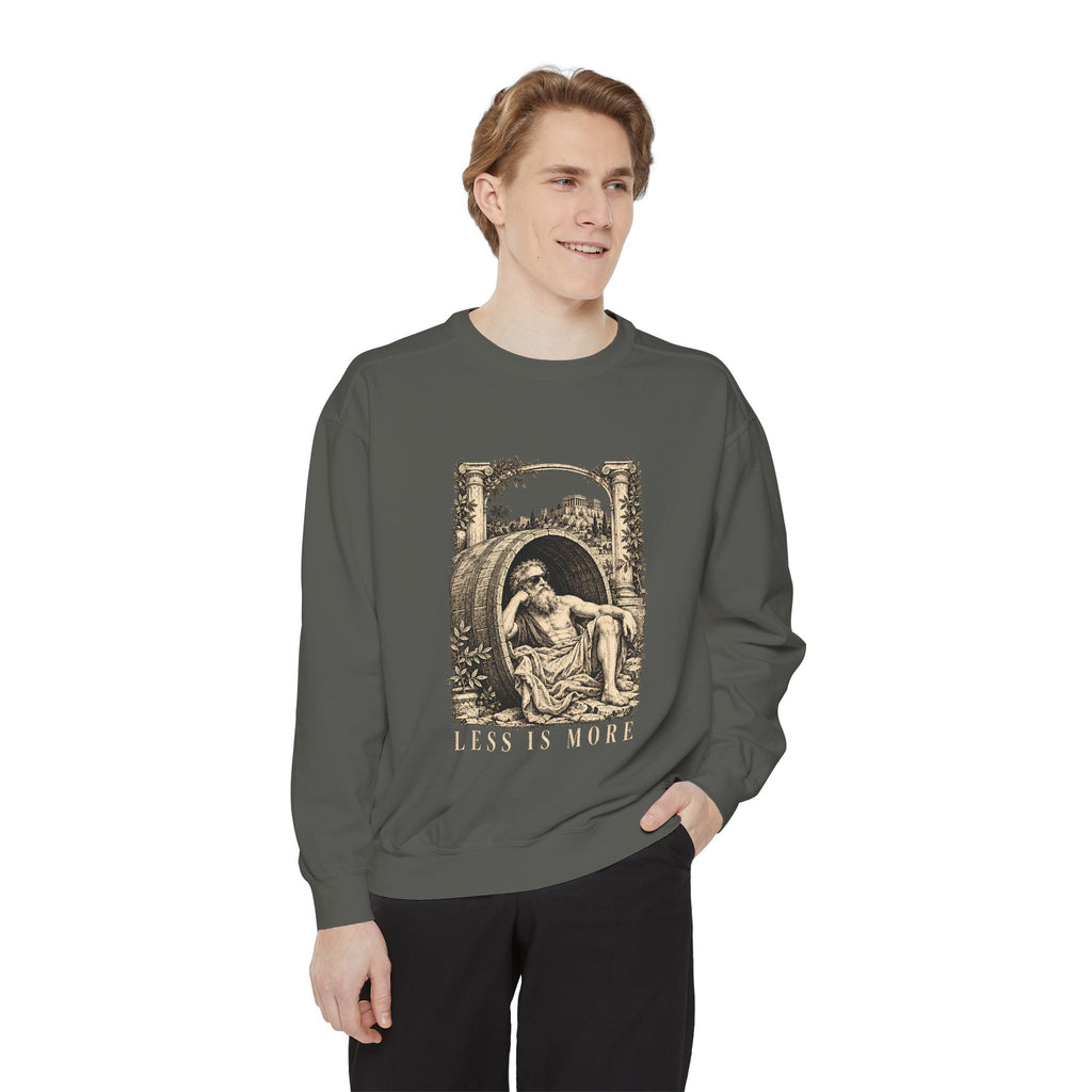 Less Is More Crewneck Sweatshirt – Diogenes in His Barrel