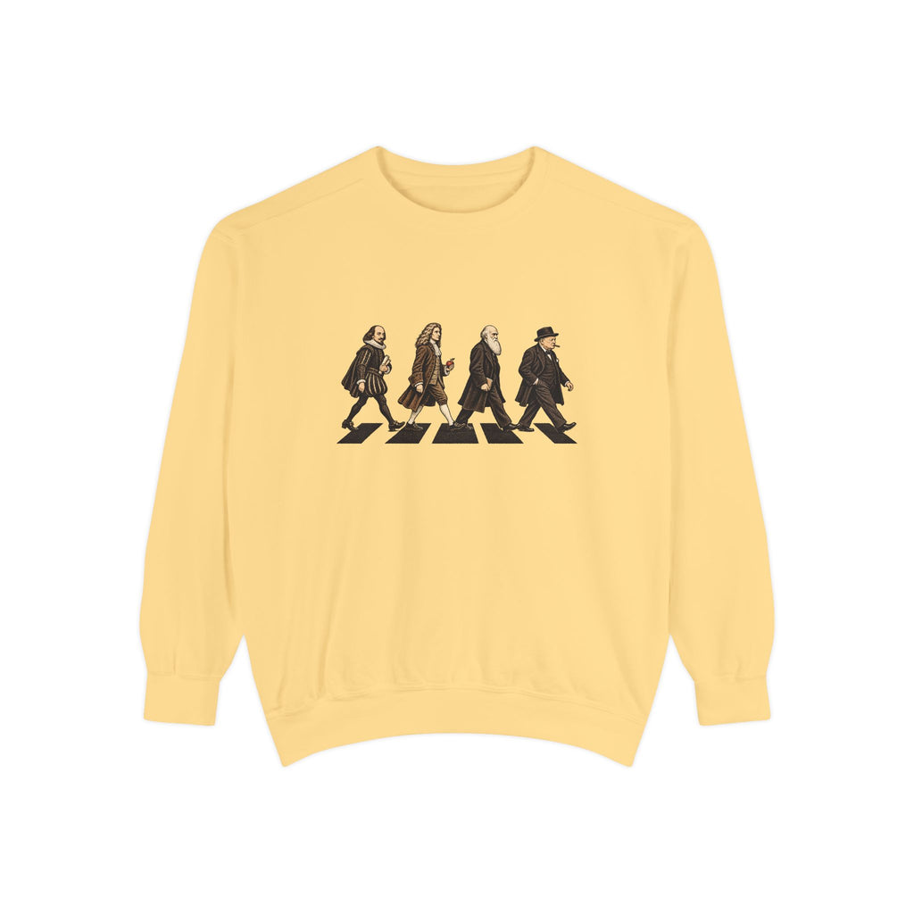 The Thought Procession Crewneck Sweatshirt – Shakespeare, Newton, Darwin & Churchill