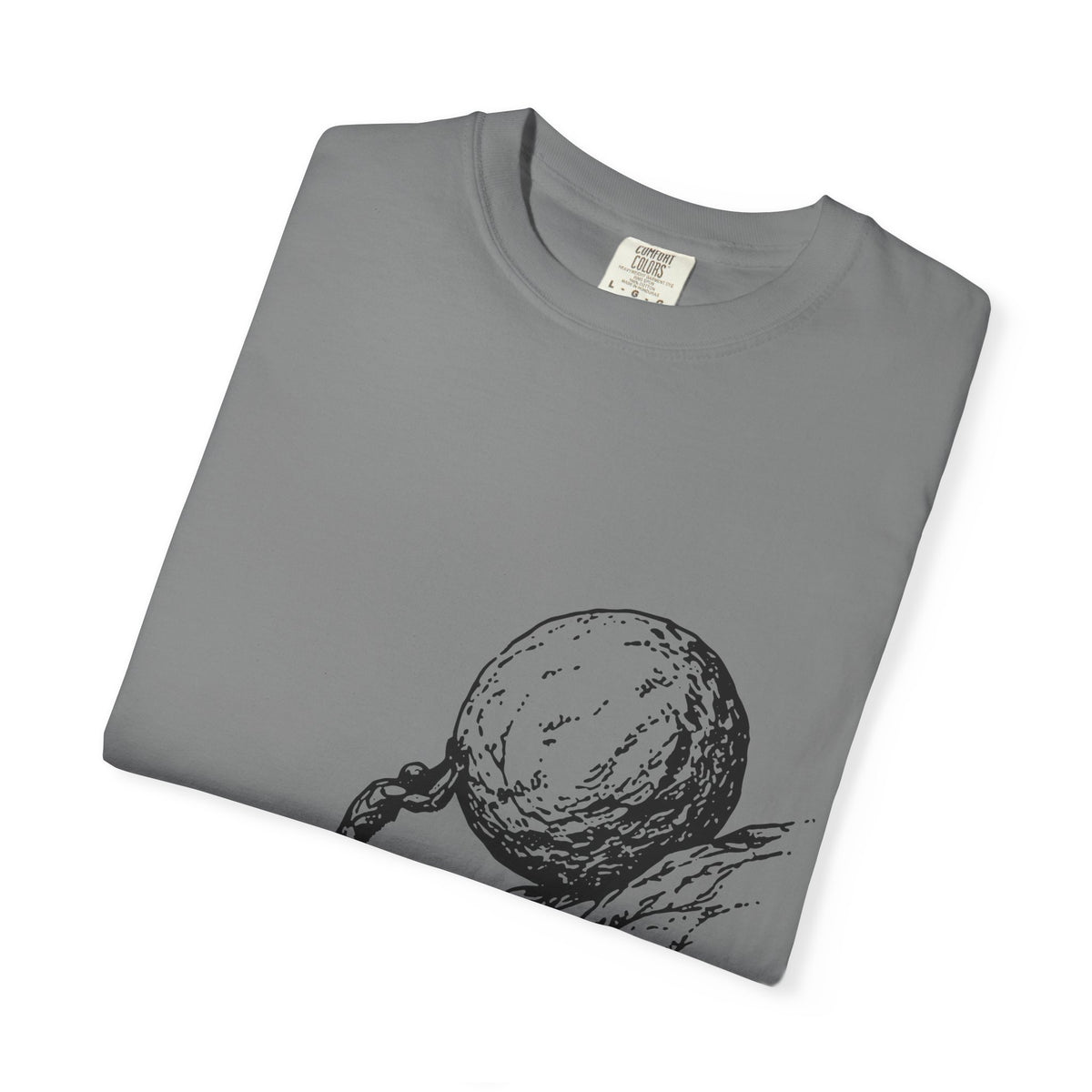 One More Rep t-shirt: Sisyphus pushing his boulder