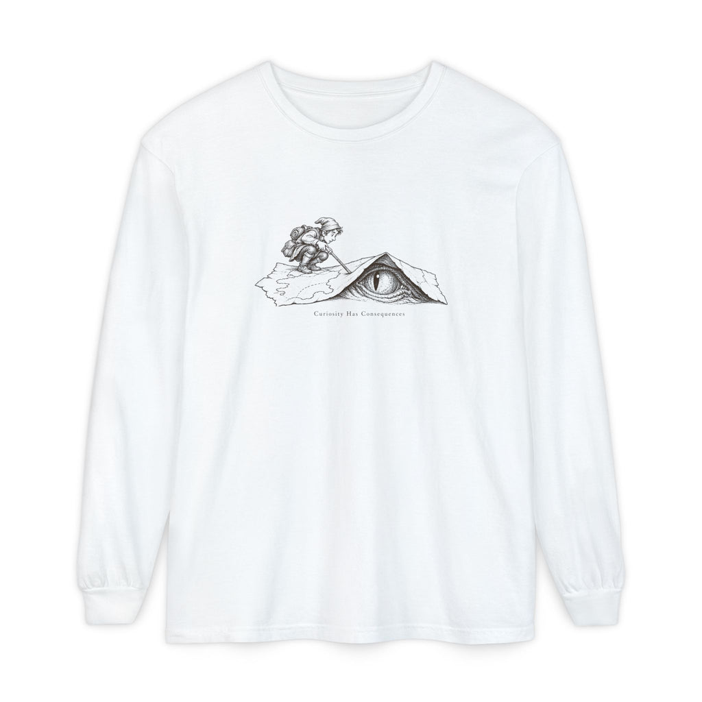 Curiosity Has Consequences Long Sleeve T-Shirt – Vintage Explorer | Explorer Collection