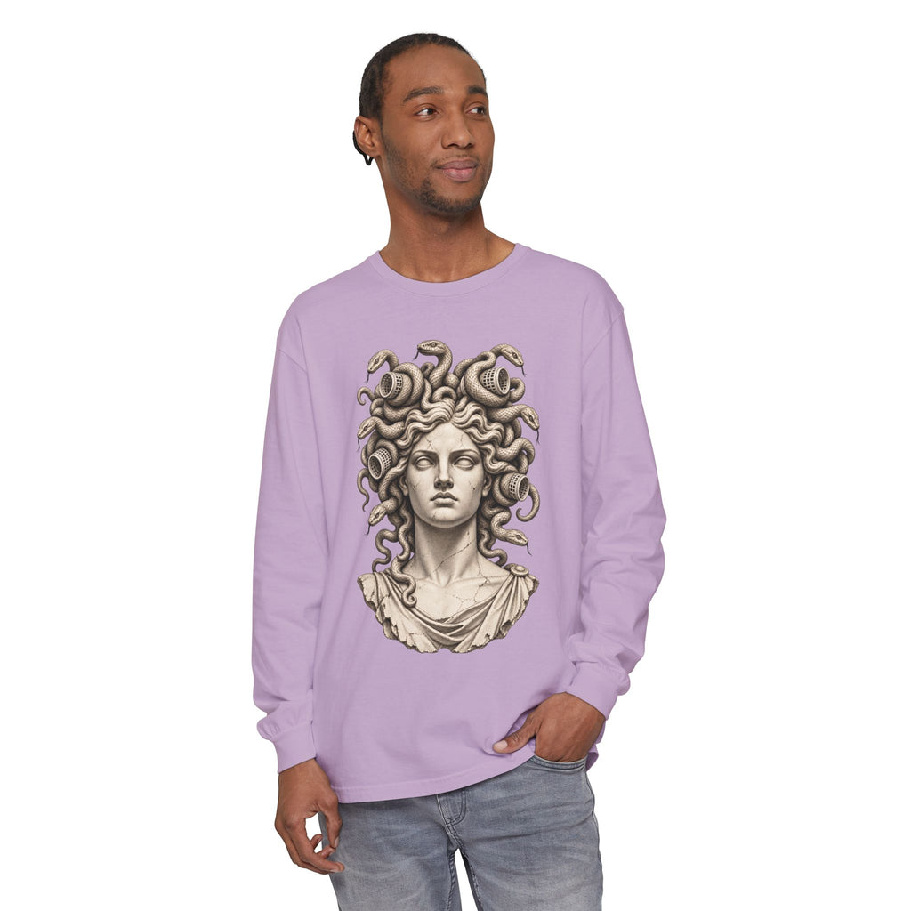 Bad Hair Day Long Sleeve T-Shirt – Medusa in Hair Rollers