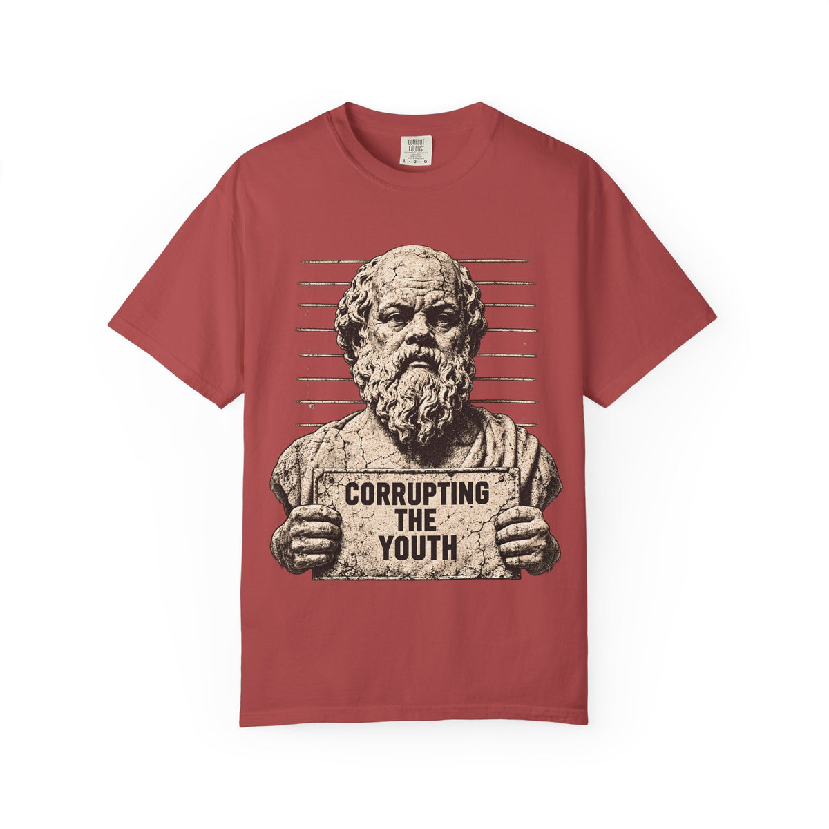 Bad Influence t-shirt: Socrates corrupting the youth