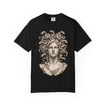 Bad Hair Day t-shirt: Medusa with her snakes in hair rollers