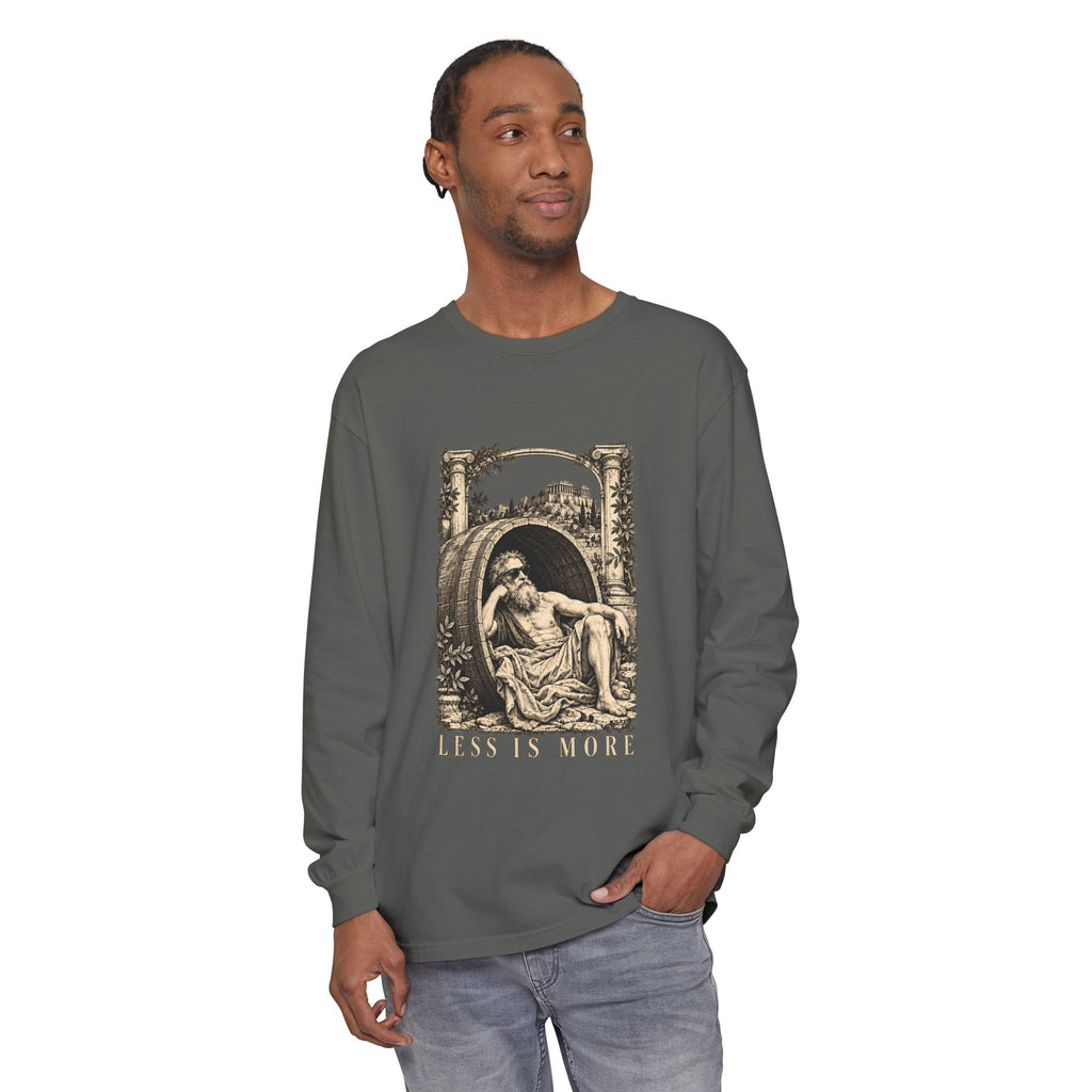 Less Is More Long Sleeve T-Shirt – Diogenes in His Barrel