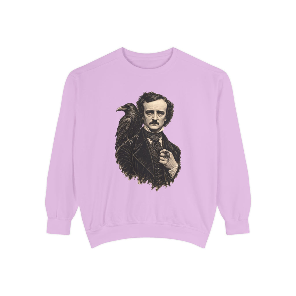 Poe After Dark Crewneck Sweatshirt – Edgar Allan Poe & Raven
