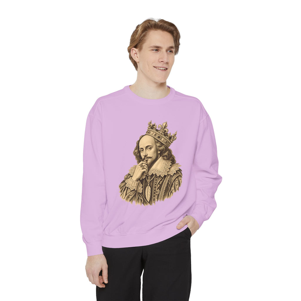 The Bard Crewneck Sweatshirt – Crowned Shakespeare Portrait