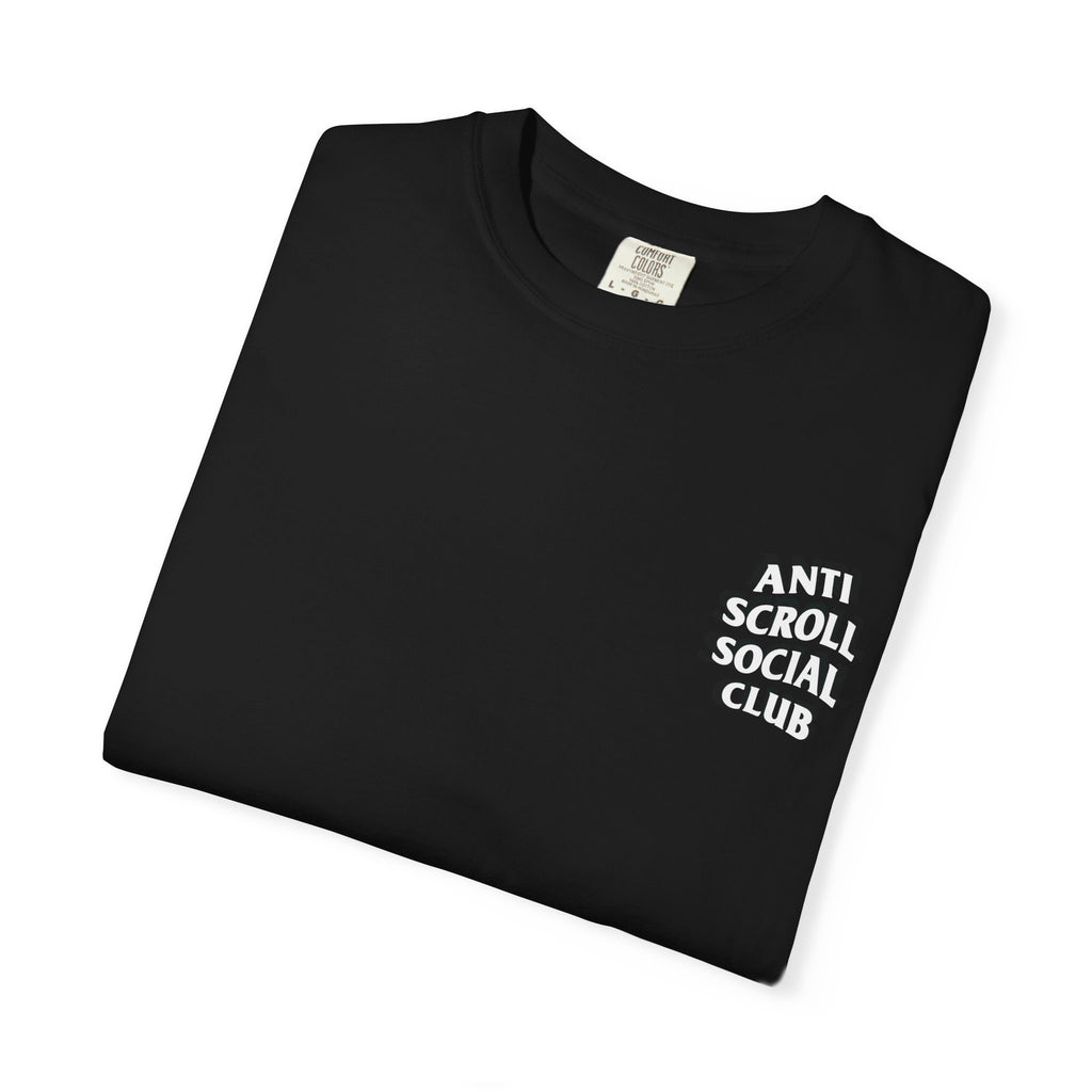 Anti Scroll Social Club The Discoverers t-shirt: Einstein, Newton, Darwin and Tesla