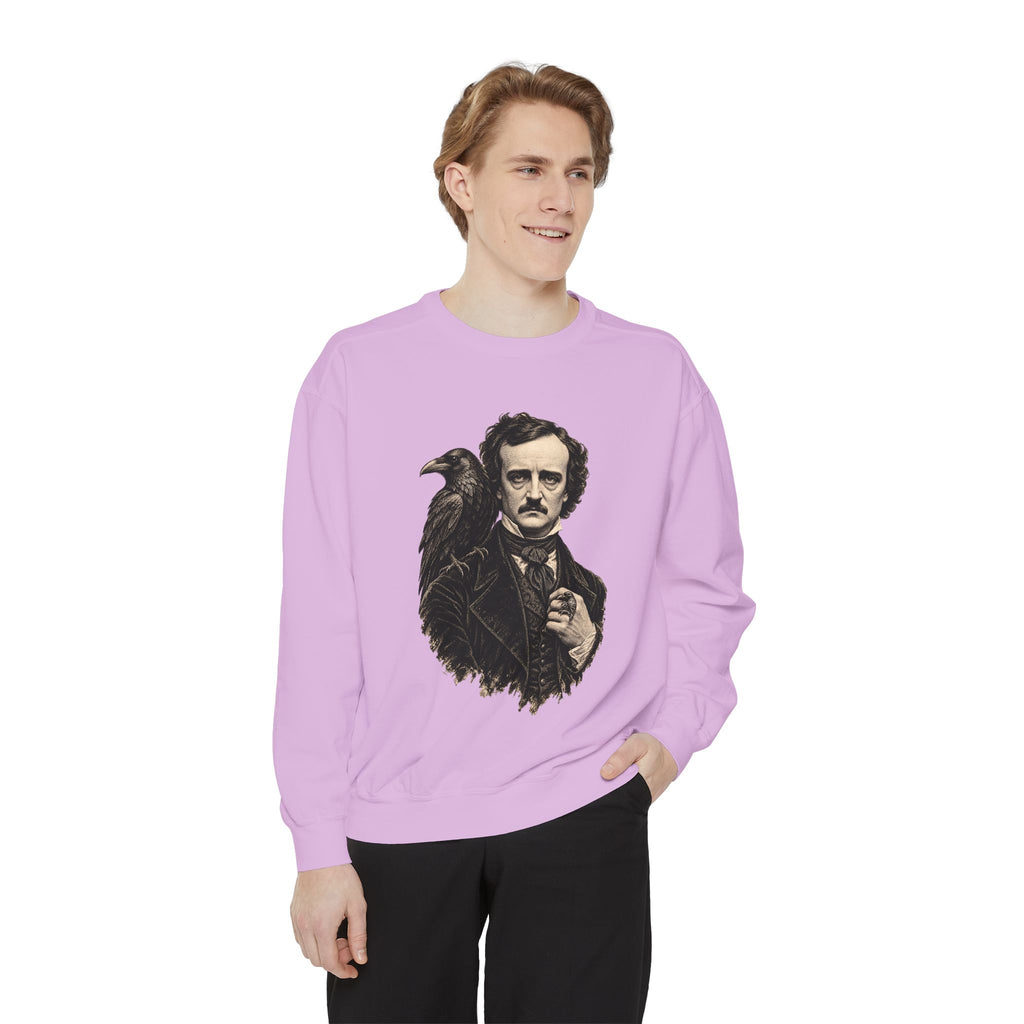 Poe After Dark Crewneck Sweatshirt – Edgar Allan Poe & Raven