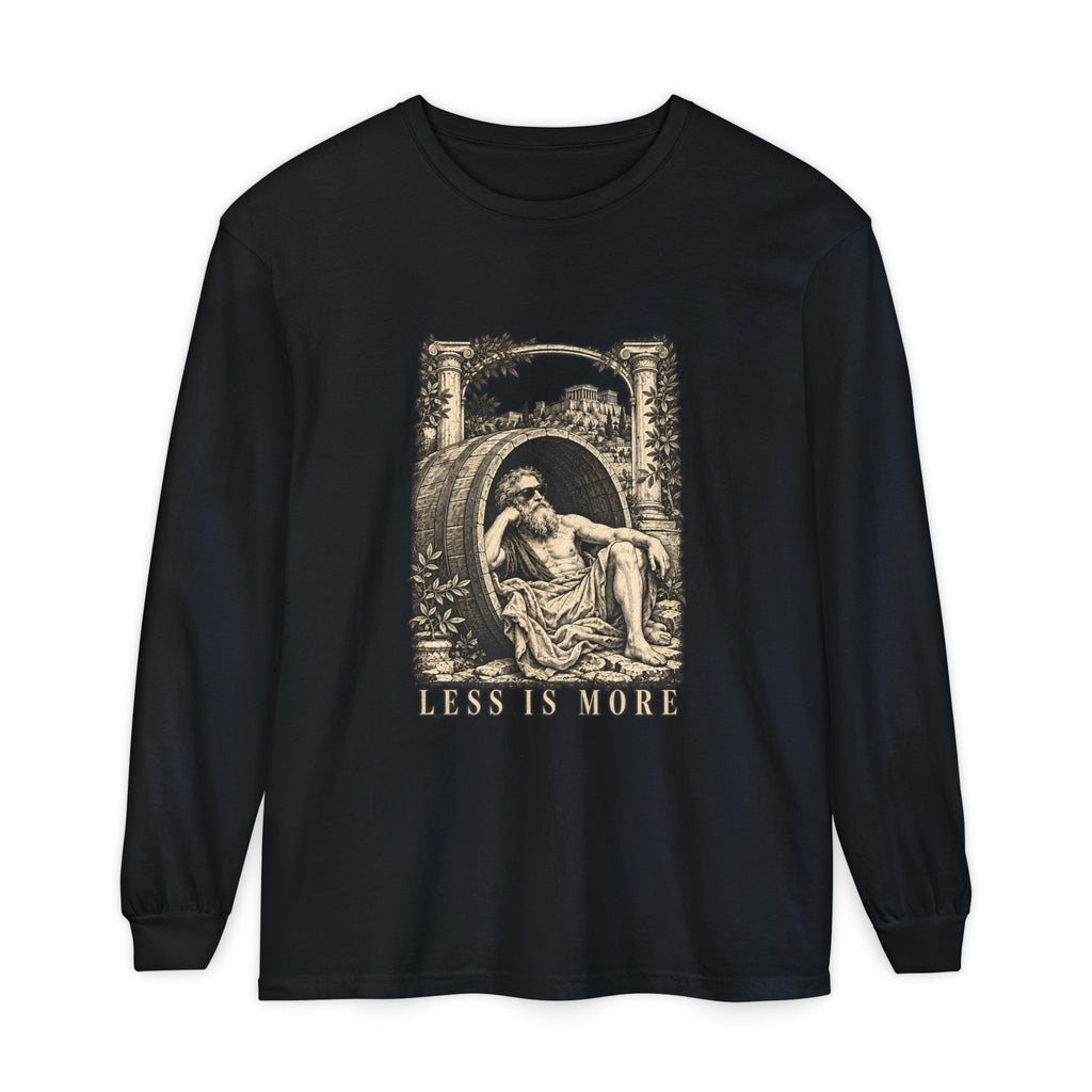 Less Is More Long Sleeve T-Shirt – Diogenes in His Barrel