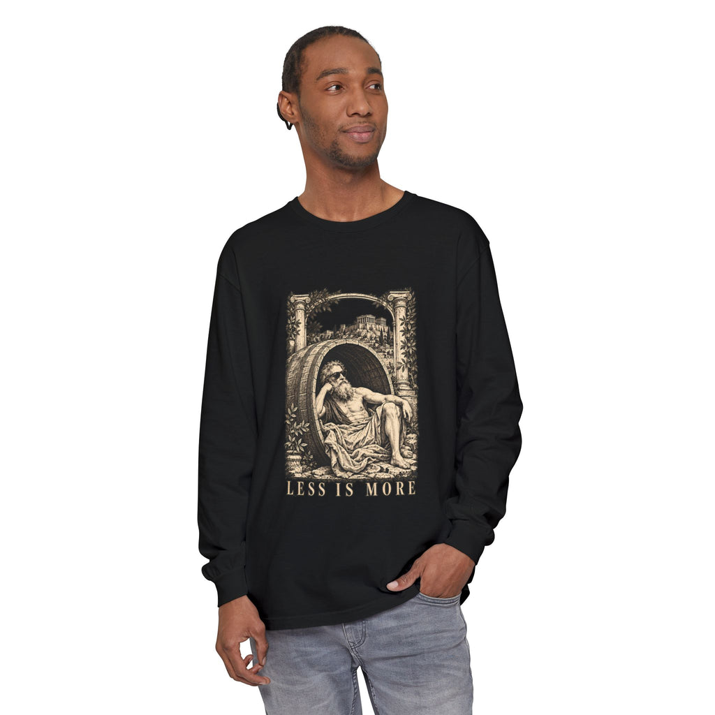 Less Is More Long Sleeve T-Shirt – Diogenes in His Barrel