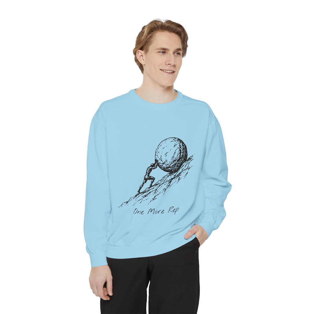 One More Rep Crewneck Sweatshirt – Sisyphus at the Gym