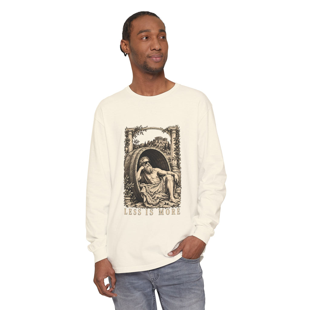 Less Is More Long Sleeve T-Shirt – Diogenes in His Barrel