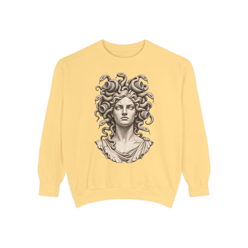 Bad Hair Day Crewneck Sweatshirt – Medusa in Hair Rollers
