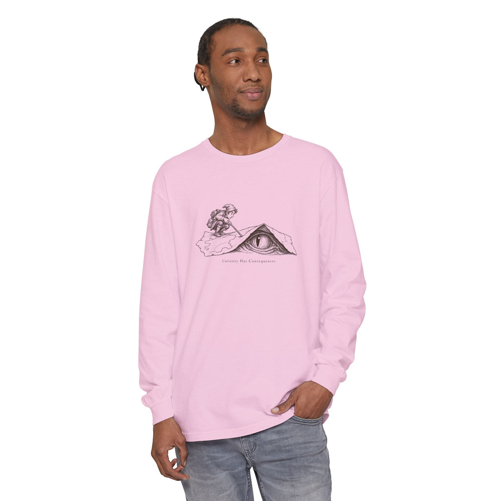 Curiosity Has Consequences Long Sleeve T-Shirt – Vintage Explorer | Explorer Collection