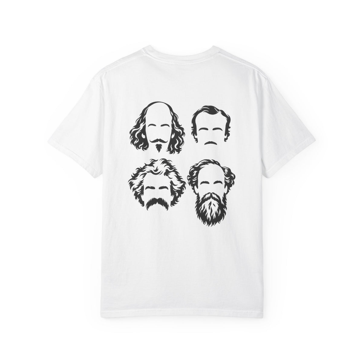 Anti Scroll Social Club The Writers t-shirt: Shakespeare, Poe, Twain and Dickens