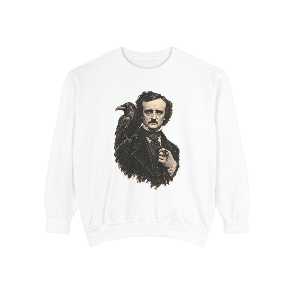 Poe After Dark Crewneck Sweatshirt – Edgar Allan Poe & Raven