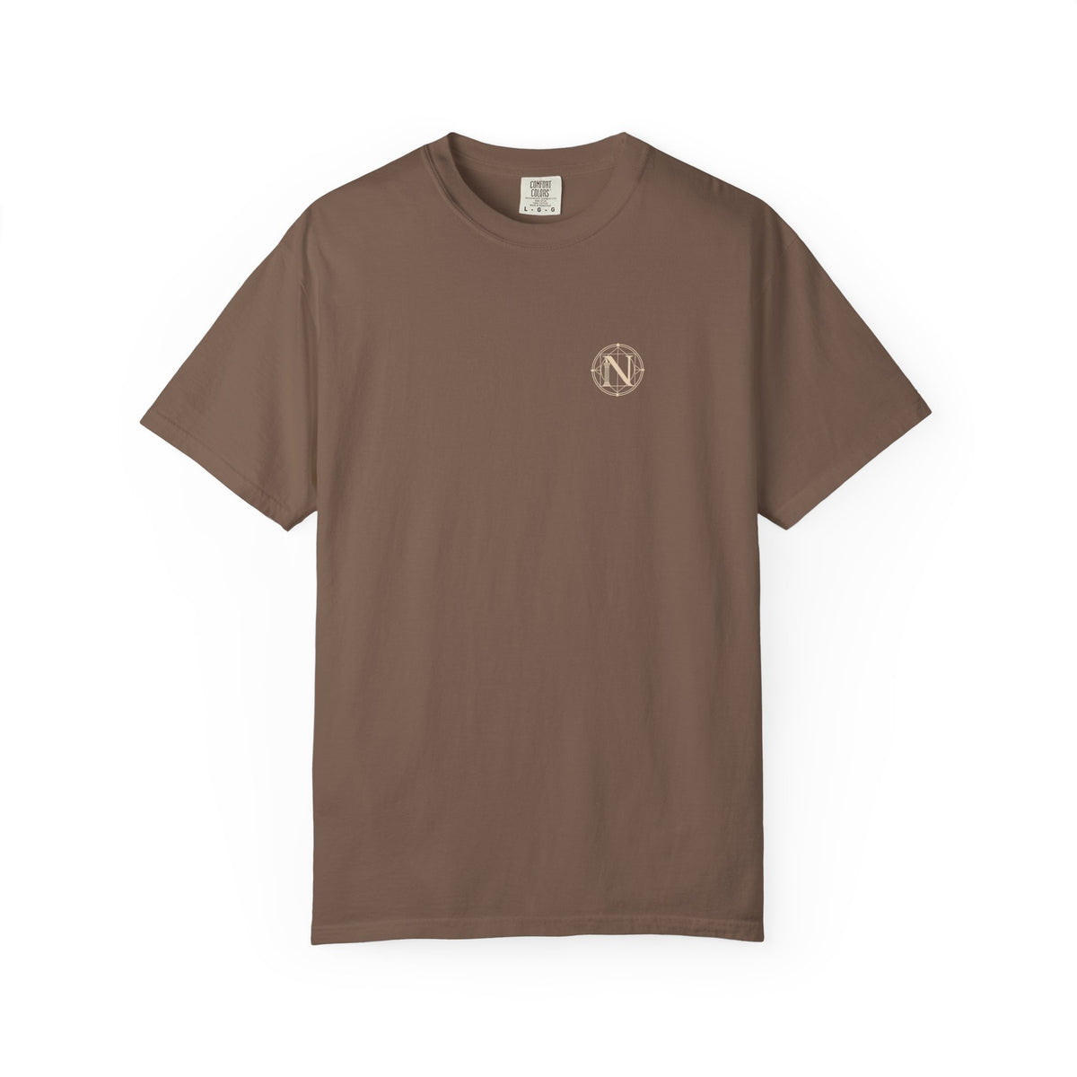 Great Wave t-shirt: curling wave back print with Nexus chest monogram