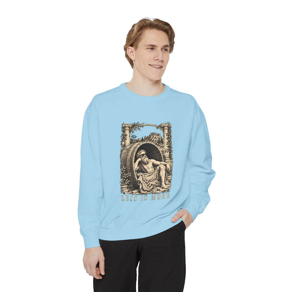 Less Is More Crewneck Sweatshirt – Diogenes in His Barrel