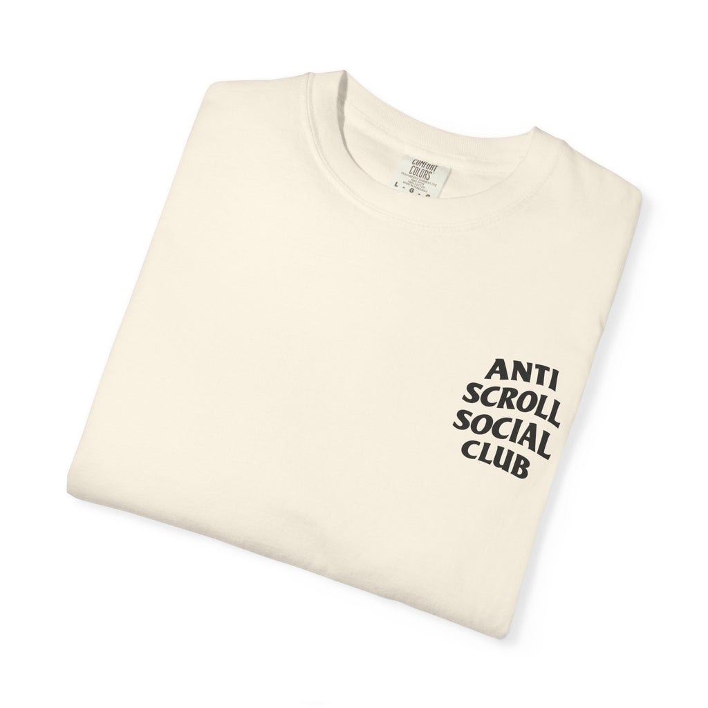 Anti Scroll Social Club The Discoverers t-shirt: Einstein, Newton, Darwin and Tesla