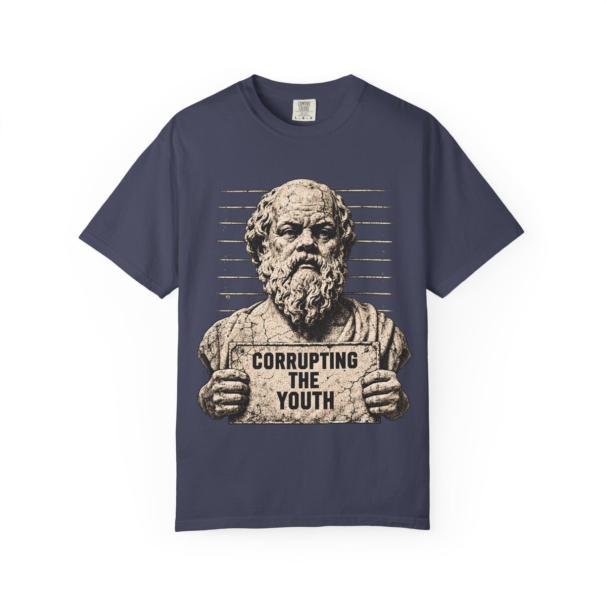 Bad Influence t-shirt: Socrates corrupting the youth