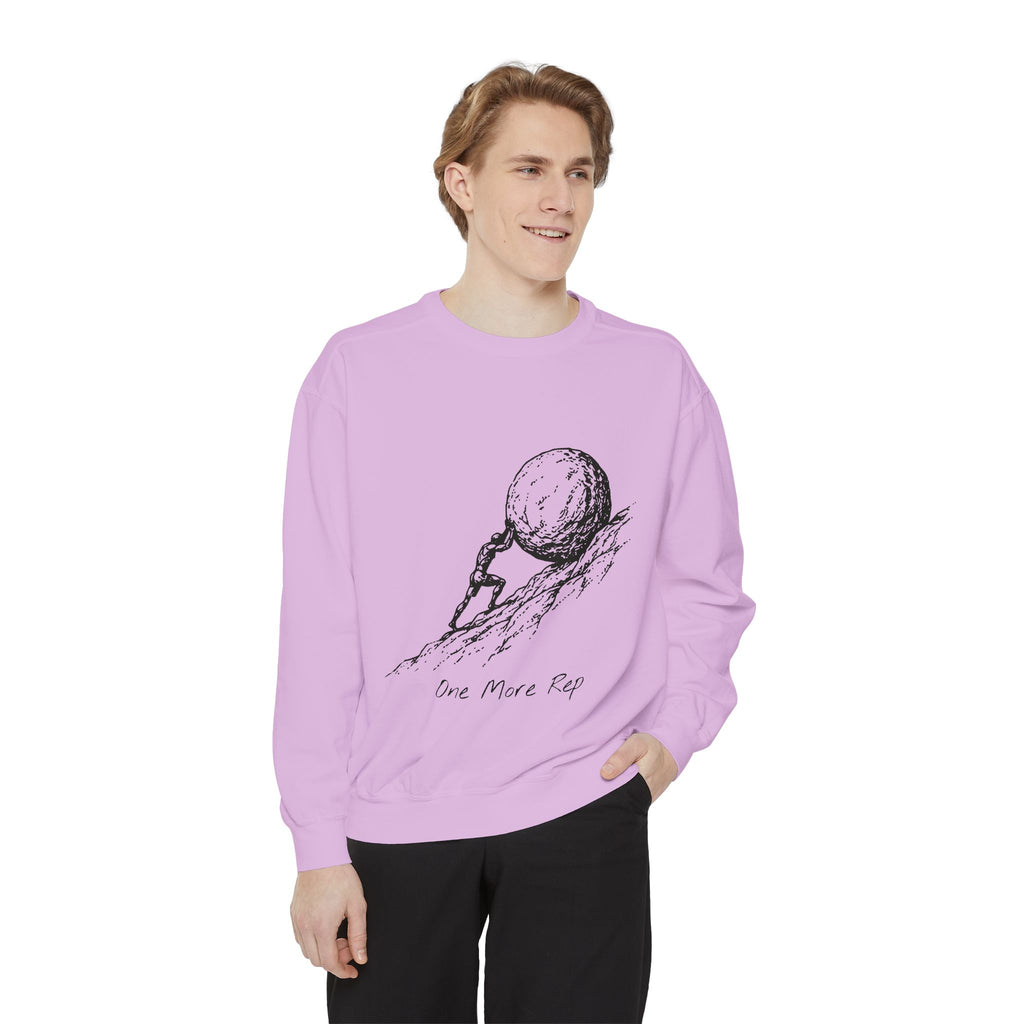 One More Rep Crewneck Sweatshirt – Sisyphus at the Gym