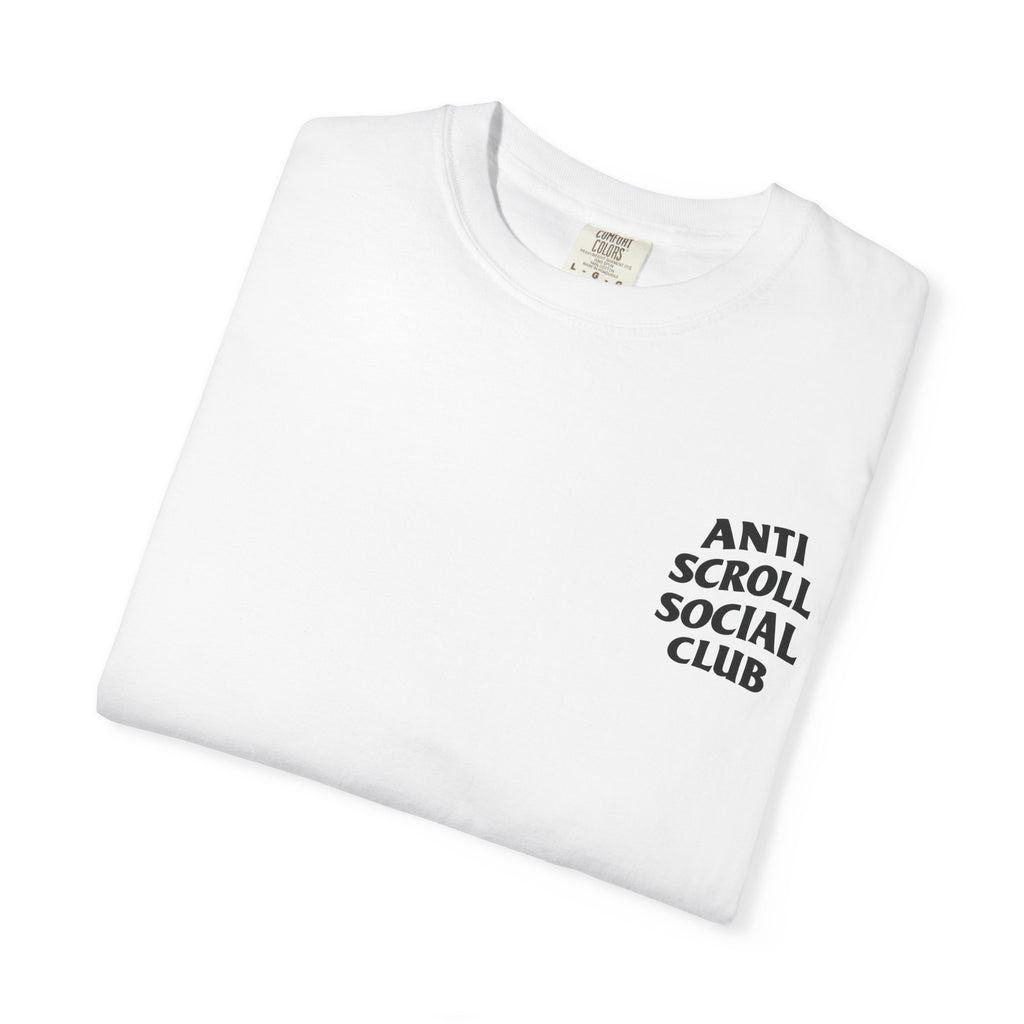 Anti Scroll Social Club The Discoverers t-shirt: Einstein, Newton, Darwin and Tesla