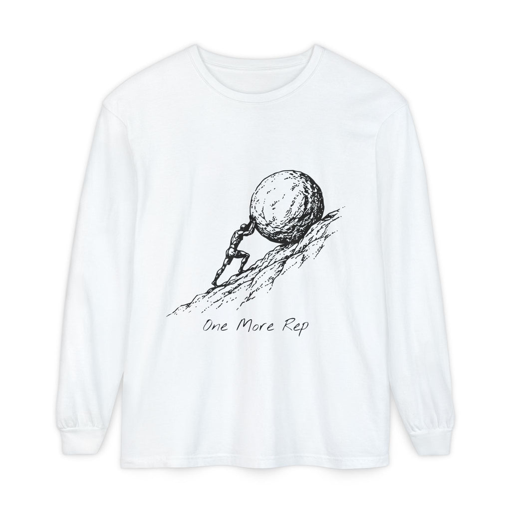 One More Rep Long Sleeve T-Shirt – Sisyphus at the Gym