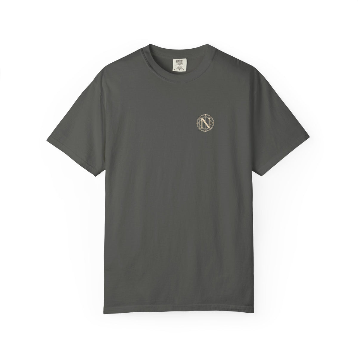 Great Wave t-shirt: curling wave back print with Nexus chest monogram