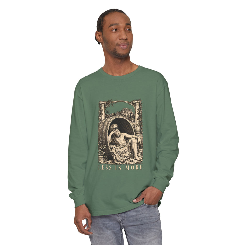 Less Is More Long Sleeve T-Shirt – Diogenes in His Barrel