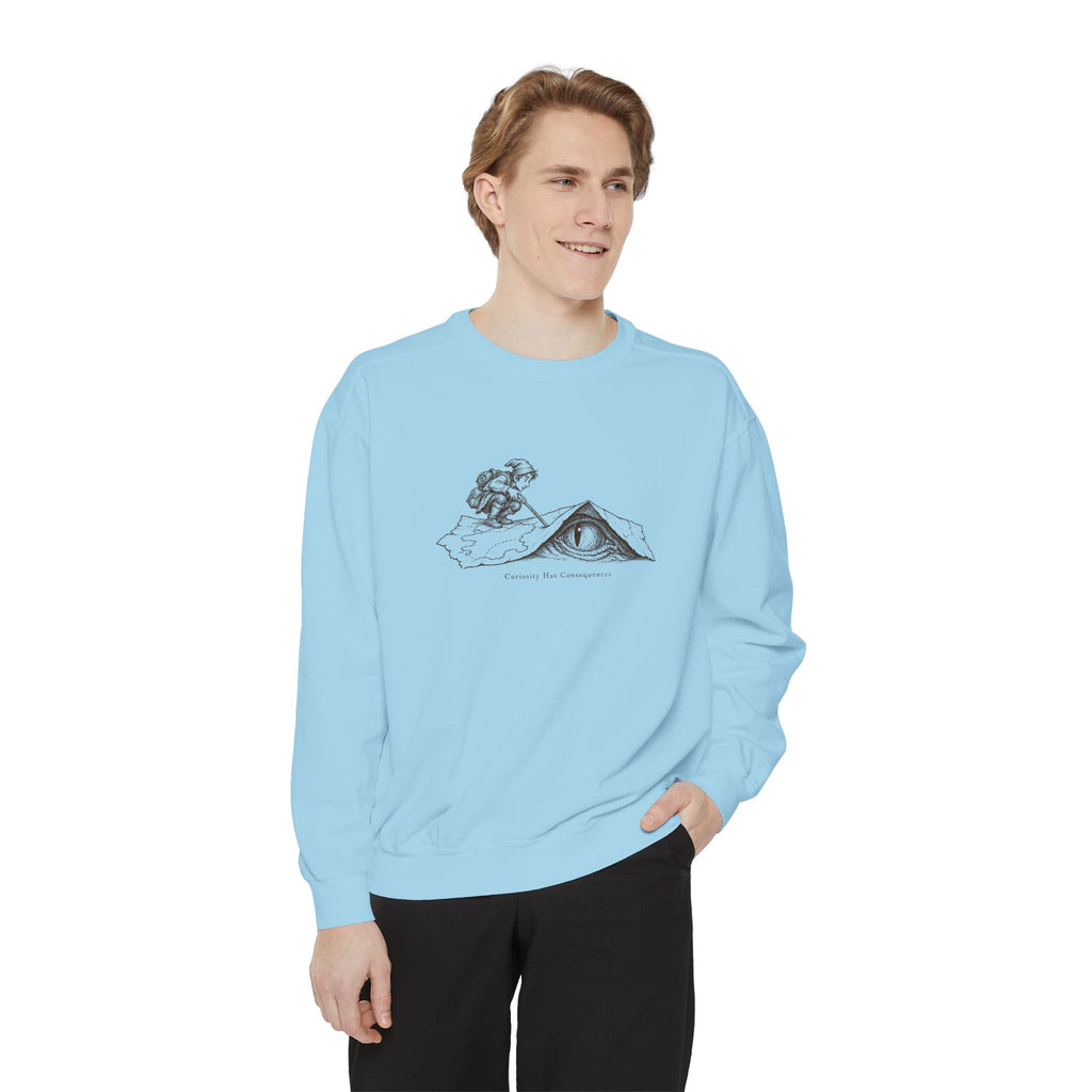 Curiosity Has Consequences Crewneck Sweatshirt – Vintage Explorer | Explorer Collection